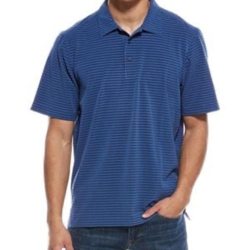 Tommy Bahama Navy Striped Polo